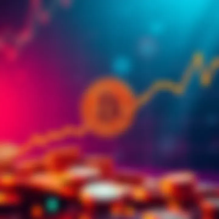 Graph showing dip in Bitcoin earn rate to 6%, while other cryptocurrencies remain stable.