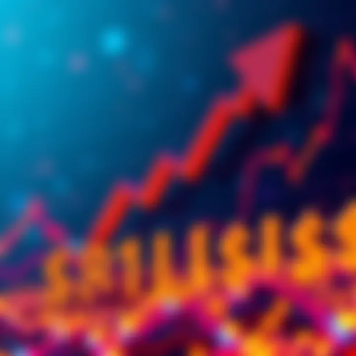 Graph showing a decline in Bitcoin ETF investments with a large downward arrow and dollar signs representing outflows of $1.33 billion.