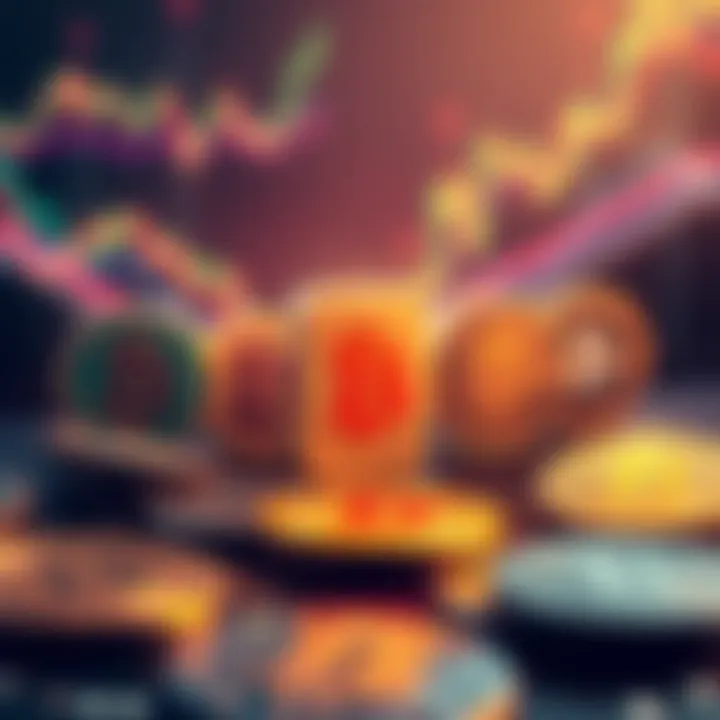 A graphic showing different Bitcoin forks with their logos and market impact, highlighting their significance in cryptocurrency history.