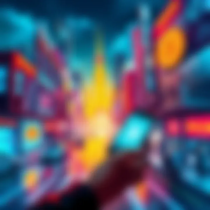 A digital illustration showing a futuristic city with Bitcoin symbols, a person holding a smartphone displaying cryptocurrency, and businesses accepting Bitcoin for transactions.