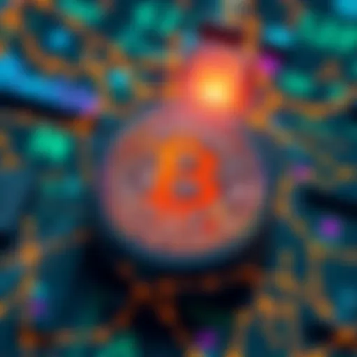 A visual representation of a mathematical pattern found in Bitcoin's genesis block, with graphs and symbols indicating complex relationships.