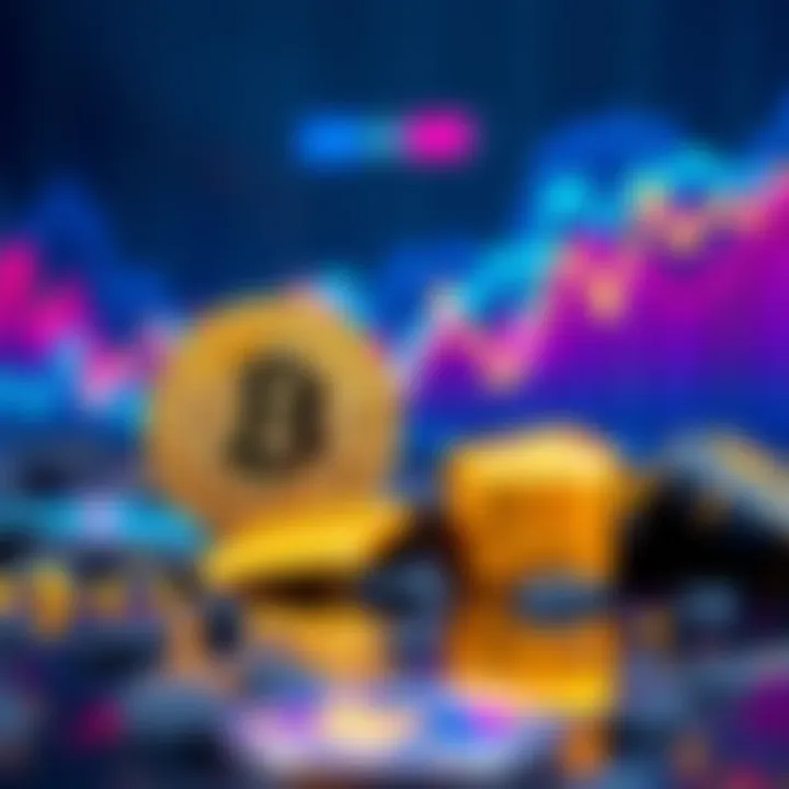 Graph showing Bitcoin decline alongside gold's rise, symbolizing changing investor confidence.