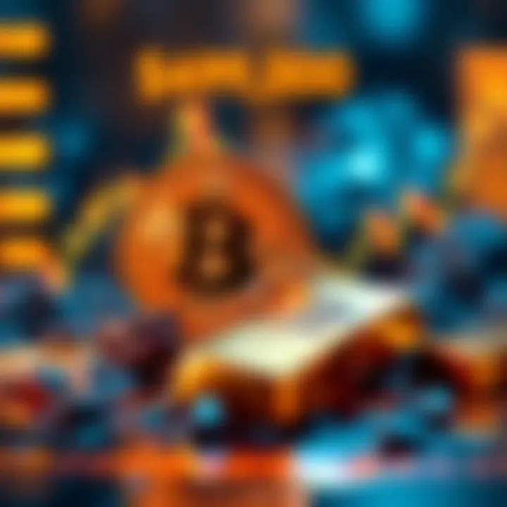 A graphic showing Bitcoin priced at $89,000 alongside gold reaching a new high above $5,400, symbolizing market trends