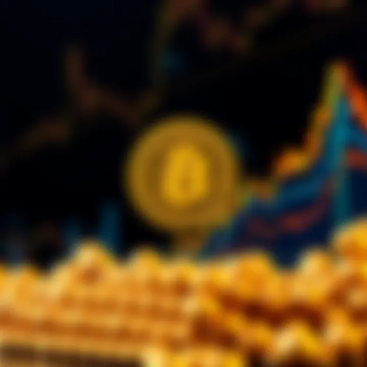 A graphic showing rising charts for Bitcoin and gold prices side by side, indicating potential growth.