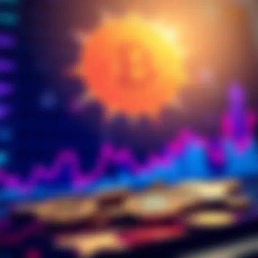Bitcoin Growth in 2026 A graph showing upward trends in Bitcoin prices alongside Bitcoin coins in the foreground