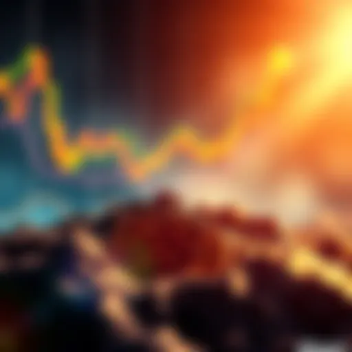 A graphical representation of Bitcoin's price surge, resembling a growth chart with an upward trend, similar to Facebook's expansion.