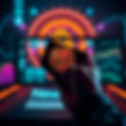 A person holding a Bitcoin hardware wallet with a Bitcoin symbol on screen.