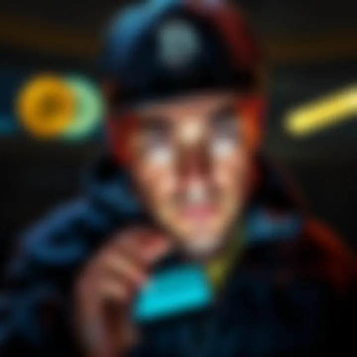 A concerned Bitcoin holder examines a Ledger device with a frown, reflecting worries about cryptocurrency safety.