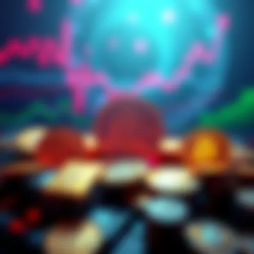 Illustration of Bitcoin symbols and charts representing improvement proposals for cryptocurrency growth