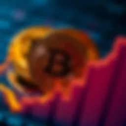 A visual representation of Bitcoin symbols alongside a graph indicating inflation trends, illustrating the debate on Bitcoin as a hedge against inflation.