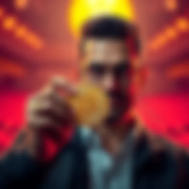 A person holding Bitcoin with a confident expression, symbolizing long-term holding strategy and market patience.
