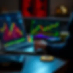 Bitcoin Investment Tips A person analyzing Bitcoin charts on a laptop, with a digital wallet on the table.