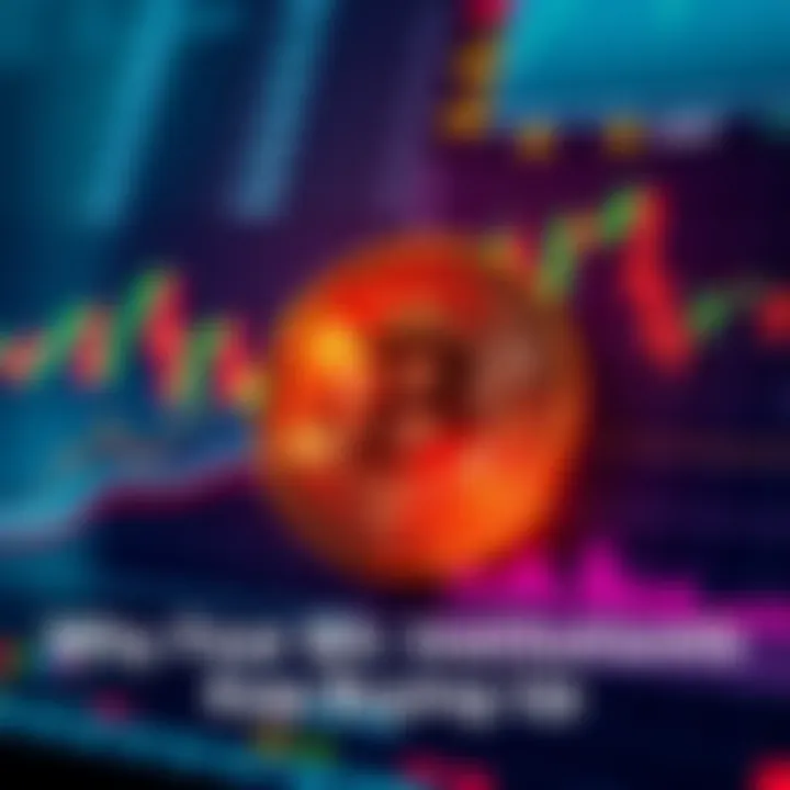 Bitcoin and Stocks A visual representation of Bitcoin alongside stock market charts, highlighting institutional investment trends.