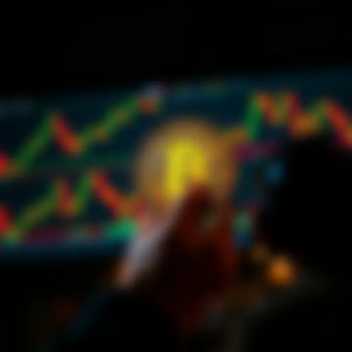 Investors looking at Bitcoin charts, showing fluctuating prices, while some hold Bitcoin with hope for future gains.