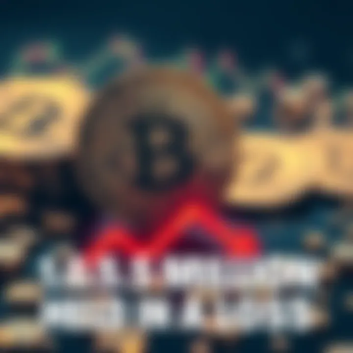 Bitcoin Held at a Loss A graphic showing 10.5 million Bitcoins with a downward trend arrow, symbolizing losses in the market.