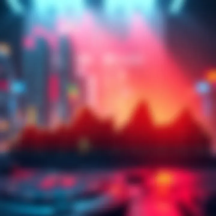 A chart showing Bitcoin price decline with institutional investment growth, symbolizing the end of retail hype.