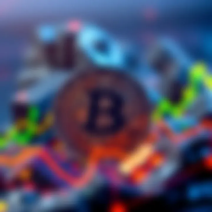 A visual representation of Bitcoin approaching the $105,000 level with upward market trends