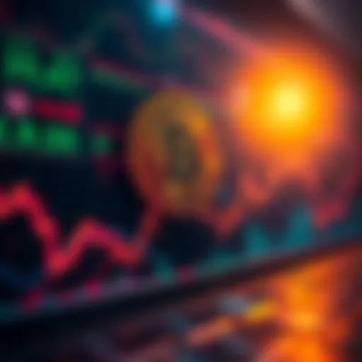 A graph showing Bitcoin prices rising despite crypto hacks occurring in the background