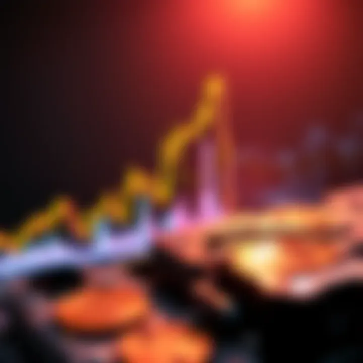 A chart showing Bitcoin's price at a support level with an upward trend, indicating potential growth.