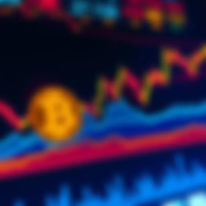 A graphic showing a downward trend in Bitcoin price on a financial chart, symbolizing market concerns.