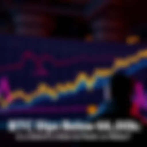 Graph showing Bitcoin price falling below $60,000 with anxious investors watching