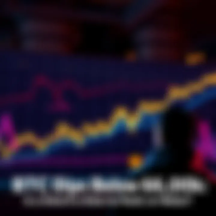 Bitcoin price drop below $60k Graph showing Bitcoin price falling below $60,000 with anxious investors watching
