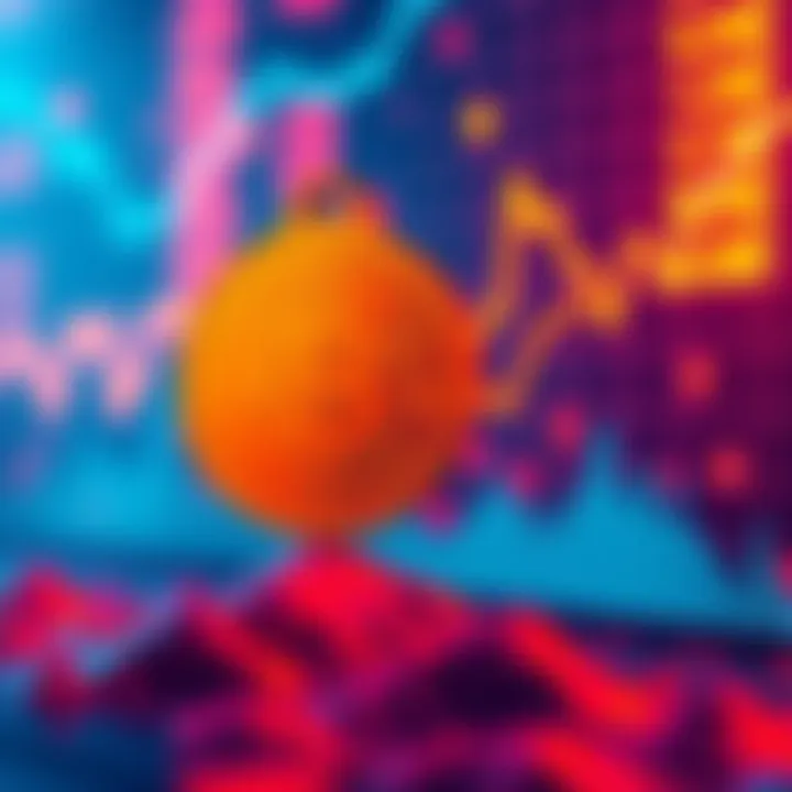 Line chart showing decline in Bitcoin prices despite high market activity