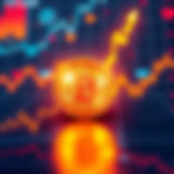 A chart showing Bitcoin's price trend with an upward projection to $280K, displaying curved trend lines and market indicators.