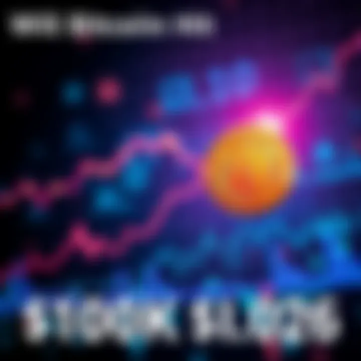 Graphic showing Bitcoin logo with upward trend line and $100K target