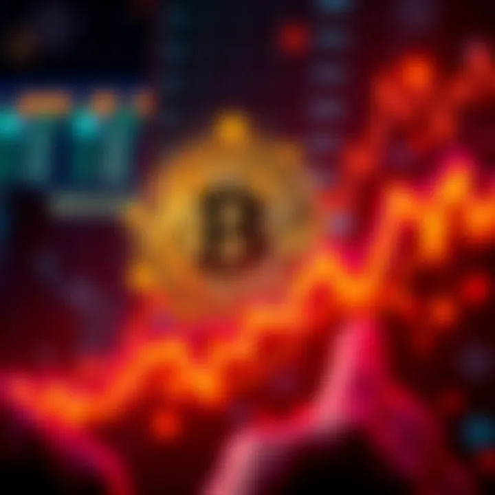 Bitcoin price surge Bitcoin reaching $75,000 with a graph showing upward trend