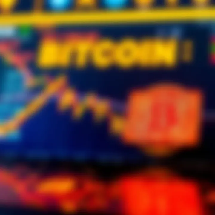 A graphic showing a rising Bitcoin price chart with a warning sign about missing investment opportunities
