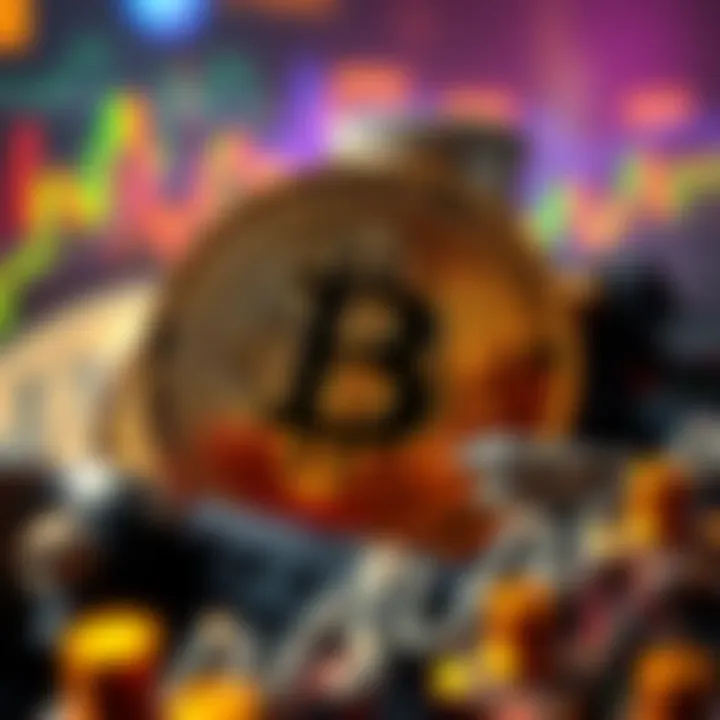 Bitcoin graphic showing price reaching $82K, indicating market movement