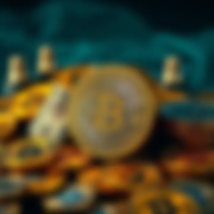 A visual representation of 500 Bitcoins with a dollar bill, symbolizing the historical value of cryptocurrency.