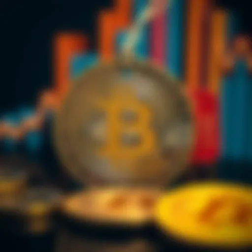 A digital representation of Bitcoin with a vintage price tag showing $3.48, symbolizing the early days of cryptocurrency investment.