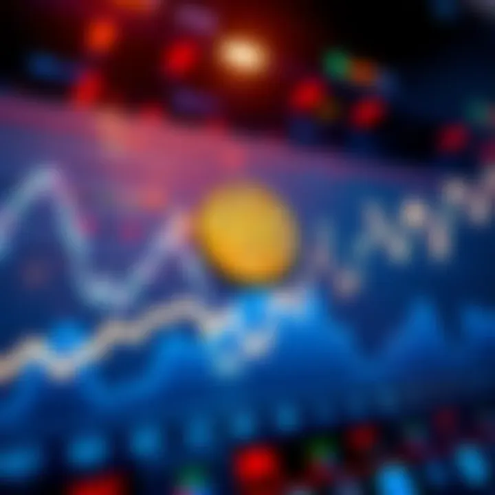 A line graph showing Bitcoin prices recovering after a downturn, with an upward trend indicating potential gains.