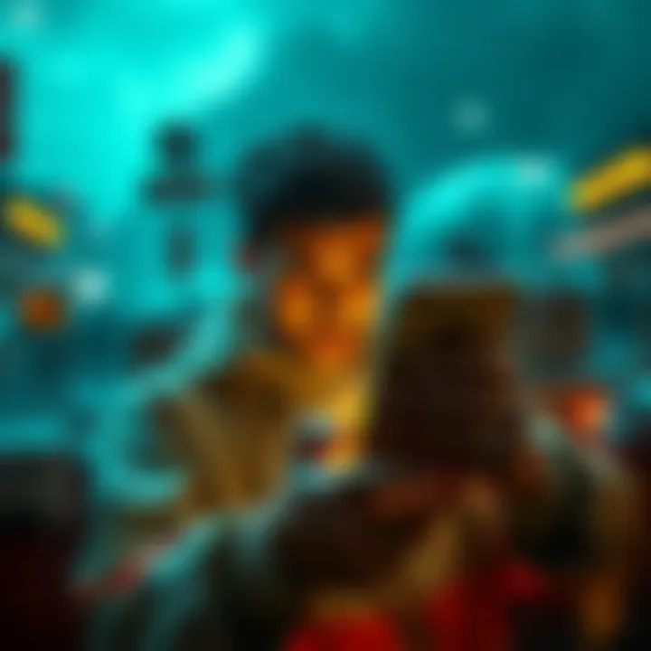 A person in a distressed environment looking at Bitcoin on their phone, symbolizing financial stability during geopolitical unrest.