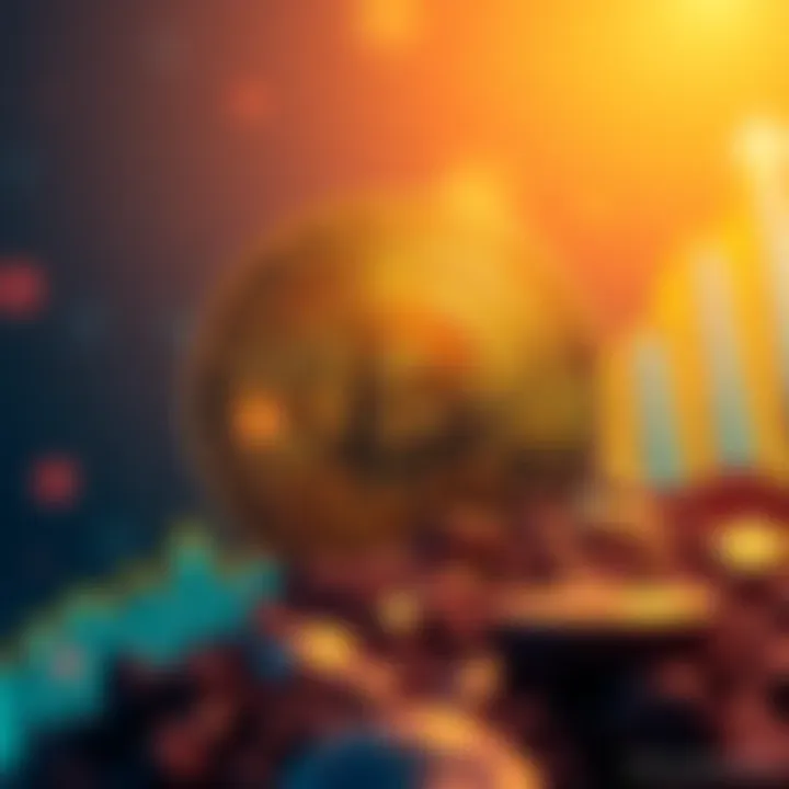 A visual representation of Bitcoin symbolizing safety and investment growth, with a backdrop of a rising graph, indicating increasing appeal among investors.