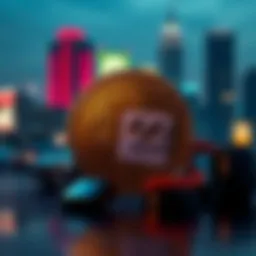 A graphic showing Bitcoin symbol with a price tag of $22, representing a sale in Los Angeles