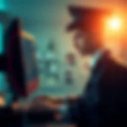 A young graduate looking at a Bitcoin chart on a computer, contemplating the decision to sell some Bitcoin each year to support family expenses.