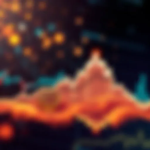 A downward trending graph depicting Bitcoin's value decrease over time