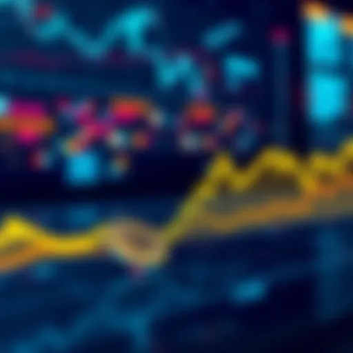 A visual representation of Bitcoin's current stagnant price, showing a flat line on a financial graph while other asset lines rise.