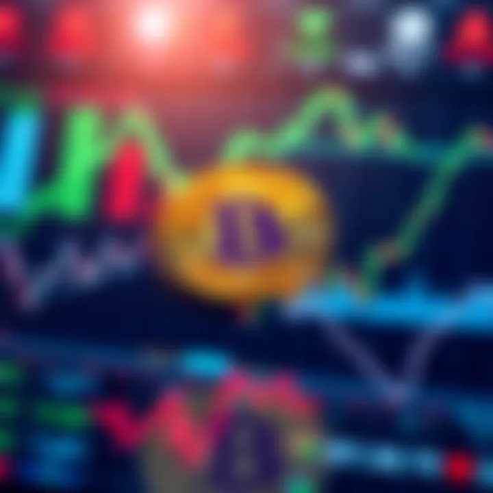 Bitcoin and stock market comparison A graphic showing Bitcoin's value at 60K alongside rising tech stock charts, illustrating market trends