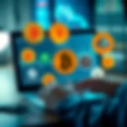 A person evaluating different bitcoin storage options on a laptop, showcasing Electrum and other alternatives after issues with Cold Card and Trezor.