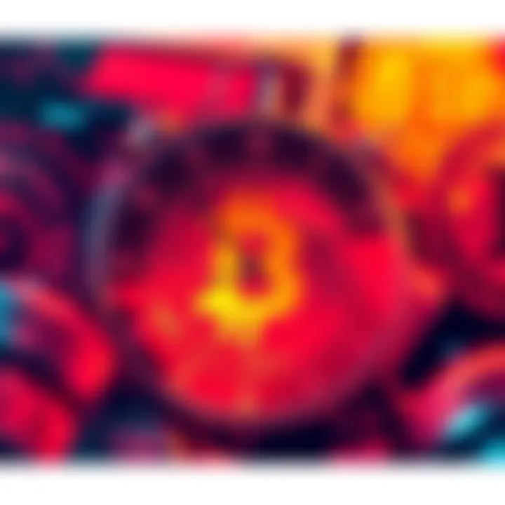 A visual representation of delayed Bitcoin transactions showing a clock and Bitcoin logos