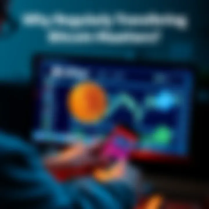 A person transferring Bitcoin from a Coinbase account to a cold wallet on a computer screen, with a wallet icon and blockchain graphics in the background