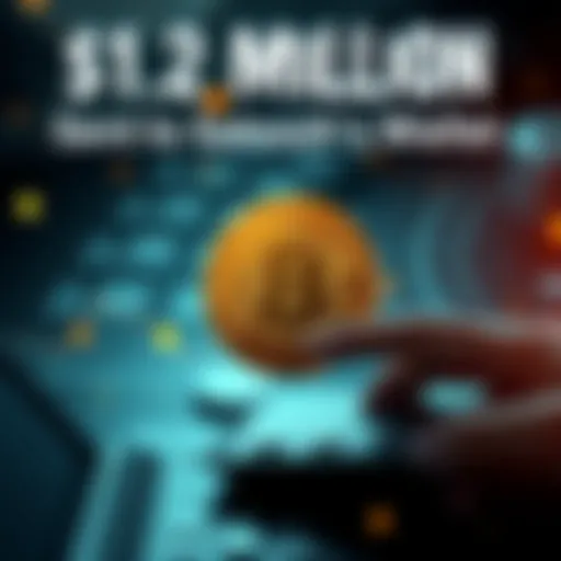 A digital representation of Bitcoin being transferred to Satoshi's original wallet, symbolizing a significant transaction in the crypto world