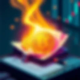 Illustration of a Trezor wallet transferring Bitcoin to an exchange, showing digital currency and tax documents