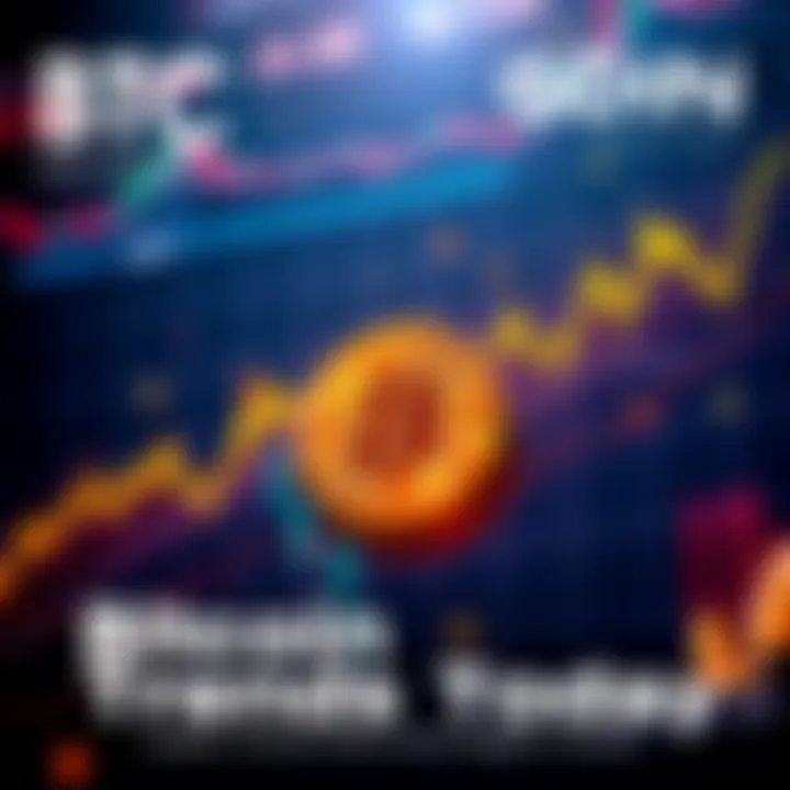 Graph showing current Bitcoin market trends and price movements