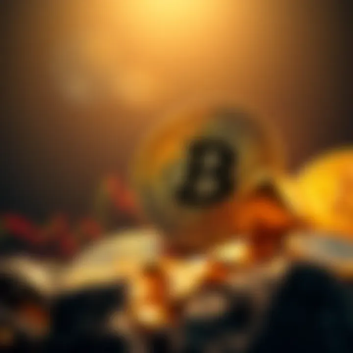A chart showing Bitcoin's price surge compared to gold amidst the Iran conflict