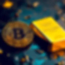Bitcoin and Gold Investment Comparison A visual comparison of Bitcoin and gold investments, featuring a Bitcoin symbol alongside gold bars, representing the debate between the two assets.